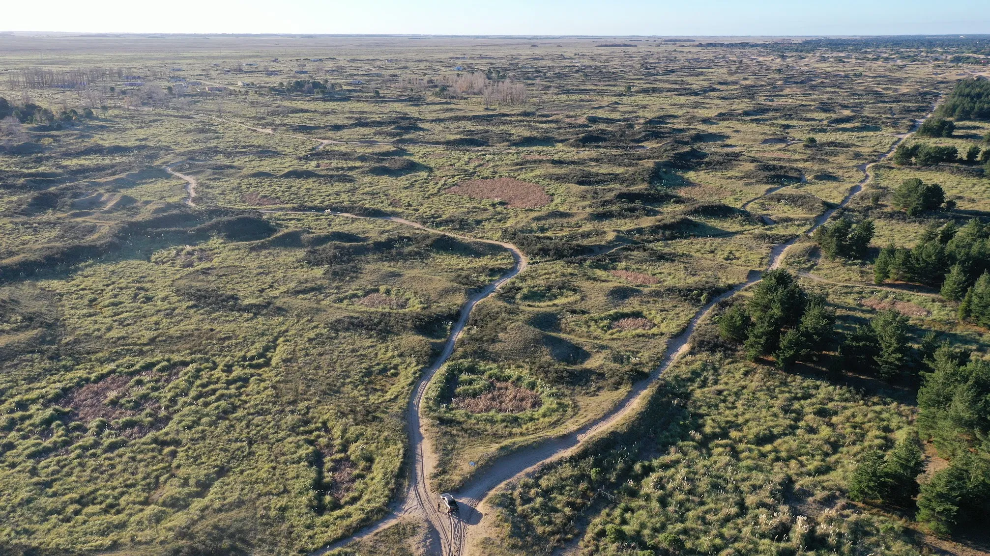 Aerial view of the property fork