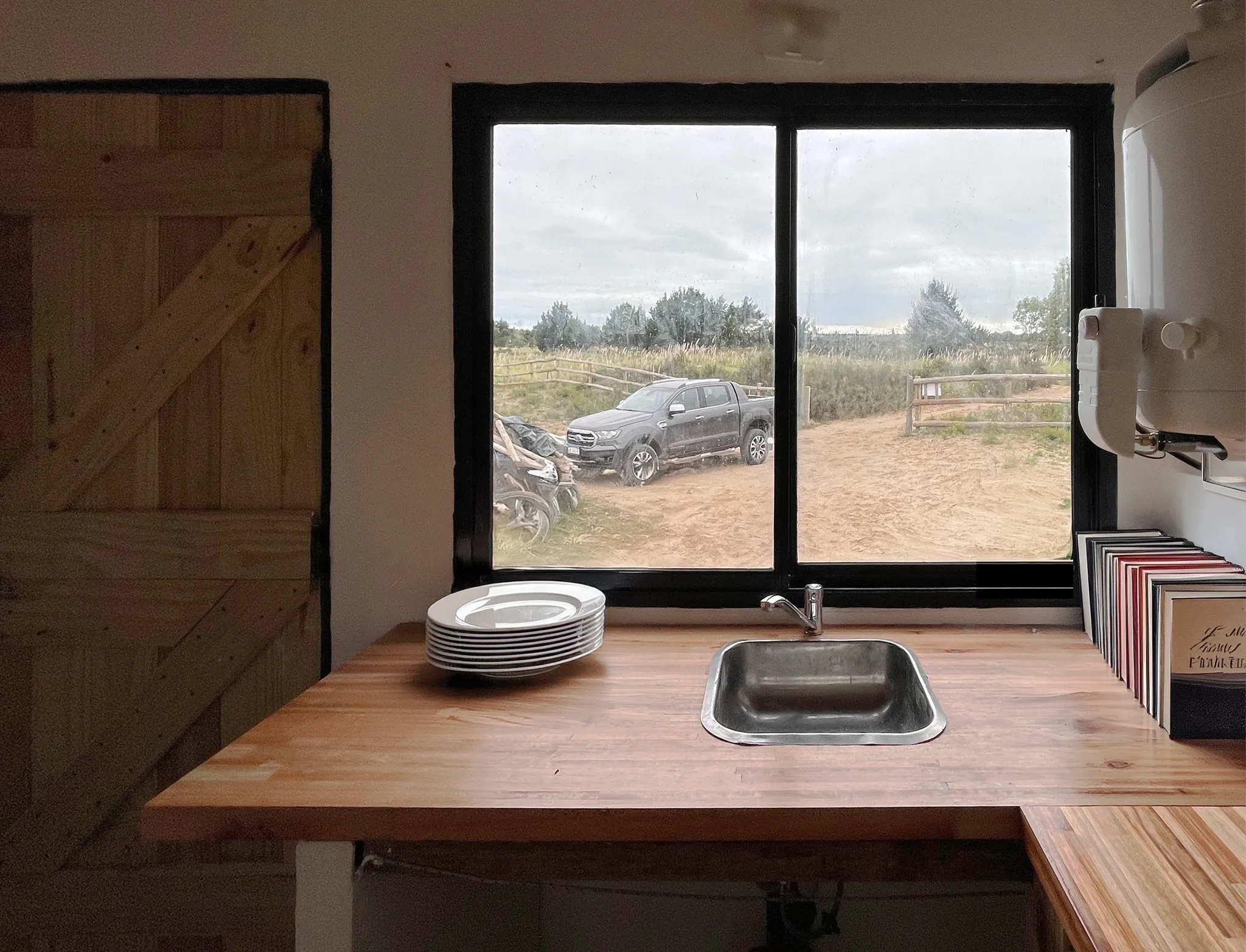 Panoramic window view