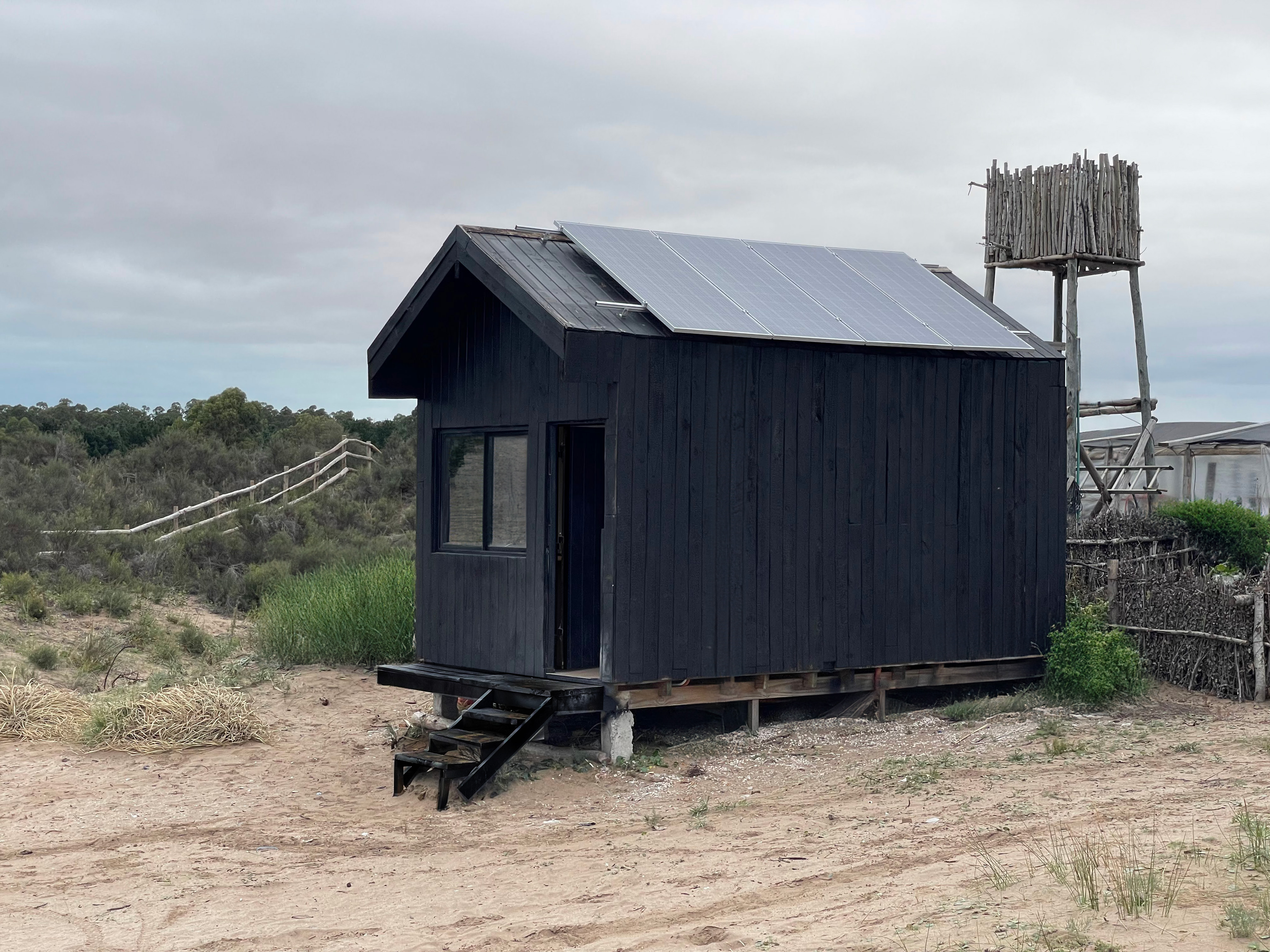 Discreet exterior of the luxury bunker